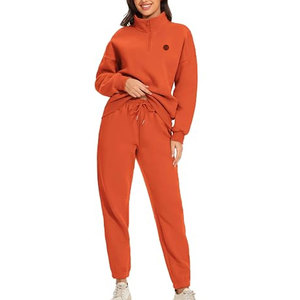 Ensemble de survêtement décontracté pour femme en tissu doux, deux pièces, pour un port quotidien confortable et un style de vie décontracté - Product Image 1