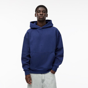 Wholesale High Quality 410gsm Thermal Terry Fabric Oversized Pullover Hoodie Custom Color Men Winter 100% Cotton Breathable - Product Image 2