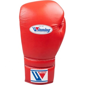 Gants de boxe MMA en cuir de vache véritable Winning pour l'entraînement aux arts martiaux - Gants de Muay légers et respirants - Product Image 2