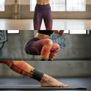 Leggings de yoga personnalisés pour femmes, imprimés sur mesure, en polyester, pour le fitness, la course à pied, l'entraînement, pantalons ajustés sans couture, très demandés - Product Image 4