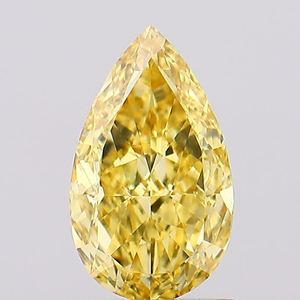 Diamante Sintético CVD de Laboratorio, Corte Pera, Brillo Brillante, Pureza VS1, Color Amarillo, 1 Quilate, Solitario, Precio de Diamante - Product Image 1