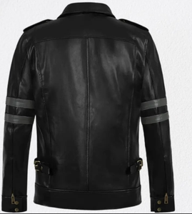 Veste en cuir Leon Kennedy, veste Resident Evil 6, veste de cosplay Leon S Kennedy, veste en cuir tactique noire, costume de jeu - Product Image 5