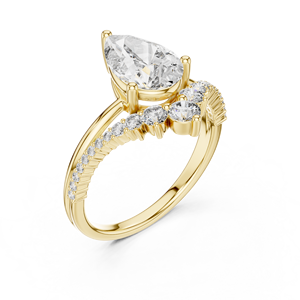 Anillos Sofisticados con Diamantes Cultivados en Laboratorio con Corte de Pera, Joyería Elegante en Forma de Lágrima, con Gemas Éticas y Diseños Modernos - Product Image 5