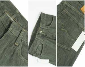 Jean en denim respirant à taille mi-haute pour homme avec détails boutonnés - Style décontracté pour l'hiver/l'automne/l'été - Product Image 2