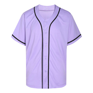Camiseta de Béisbol Personalizada de Fábrica 2026 con Botones Completos, Ropa de Softbol Transpirable y Cómoda, Impresión con Nombre de Jugador del Propio Equipo - Product Image 1