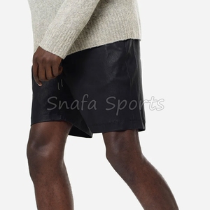 กางเกงขาสั้นหนังสำหรับผู้ชายกางเกงขาสั้นหนังน้ำหนักเบาใส่สบาย - Product Image 5