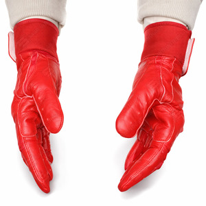 Gants de baseball en cuir rouge unisexes pour adultes, durables, ambidextres, pour l'entraînement en intérieur et en extérieur - Product Image 6
