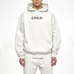 เสื้อฮู้ดดี้ทรงครอป 500 GSM ผ้าฝ้าย 100% หนานุ่ม ทรงโอเวอร์ไซส์ ทรงบ็อกซี่  เสื้อฮู้ดดี้เปล่าสำหรับผู้ชาย เสื้อฮู้ดดี้สตรีทแวร์พรีเมียมสำหรับผู้ชาย - Product Image 1