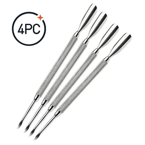 Pousse-cuticules personnalisable de haute qualité, kits de manucure, design carré double face, acier inoxydable - Product Image 5