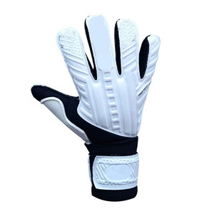 Gants de gardien de but Daizen Star, blanc et noir, en PU, protection des doigts, antidérapants, respirants, avec fermeture auto-agrippante réglable au poignet - Product Image 2