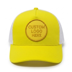 Casquettes Trucker 5 Panneaux Personnalisées OEM, Visière Pré-courbée Structurée, Faible MOQ, Fabricant et Fournisseur d'Articles de Tête ODM - Product Image 1