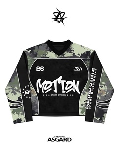 เสื้อเจอร์ซีย์แขนยาวลายพรางแขนยาวเสื้อแข่งทรงโอเวอร์ไซส์ผู้ผลิตสินค้าผลิตจากผู้ผลิต - Product Image 3