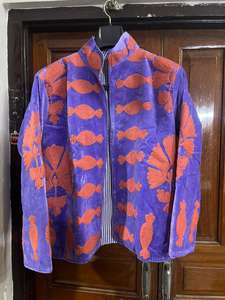 Chaqueta Corta de Invierno para Mujer, Superventas, Bordado Suzani Hecho a Mano, Tela de Terciopelo, Talla Única, Estampada, 100% Algodón - Product Image 5