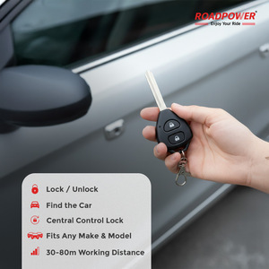 ระบบกุญแจรีโมทรถยนต์อเนกประสงค์ Roadpower (RP-RE-KEY88-404) Milano แบบพับได้ 2 ปุ่ม พร้อมระบบล็อคกลาง ความถี่ 433MHz ระยะ 100 เมตร - Product Image 5