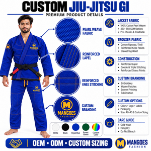 Brazilian Jiu Jitsu Gi Adult BJJ Uniform for <b>Men</b> Women Preshrunk Pearl Weave <b>Kimono</b> <b>Jacket</b> Martial Pants Lightweight IBJF - Product Image 6