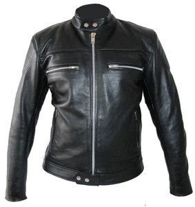 Chaqueta de Cuero y Algodón para Hombre, Estilo Motero, Primavera, Servicio OEM Premium, Casual, Sólida, Transpirable, Resistente al Viento e Impermeable - Product Image 2