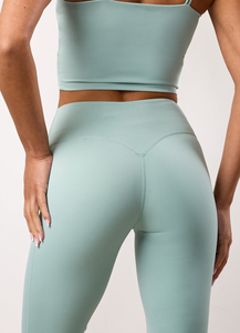Leggings Deportivos para Mujer, de Secado Rápido, con Doble Cintura Elástica, Efecto Levanta Glúteos, para Yoga y Gimnasio, MOQ Bajo - Product Image 4
