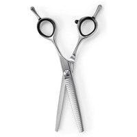 Ciseaux à effiler pour barbier en acier inoxydable de qualité A+ professionnels pour droitiers, couleur personnalisée, emballage personnalisé
