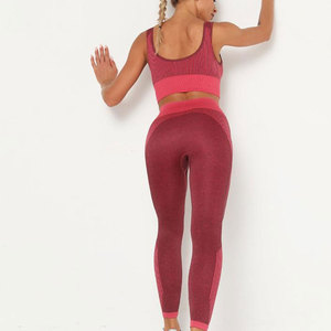 Wholesale Quick Dry Women Yoga Set For Sale High Waist Women Yoga Set Low Price Women Yoga Set - Product Image 4