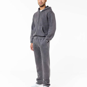 Wholesale Cotton Tracksuit Heavyweight Fleece Sweatsuit Factory <b>Direct</b> for Private Label Collections - Product Image 5