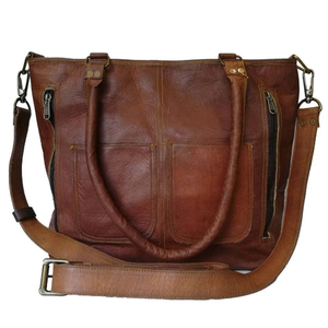 Sac fourre-tout en cuir véritable de qualité supérieure pour femme, sac à dos et sac de voyage pour homme, personnalisé par le fabricant - Product Image 6