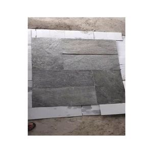 Tuiles en pierre d'ardoise à l'éclat argenté naturel pour revêtement mural, revêtement de sol, pavage extérieur et architecture moderne - Product Image 2