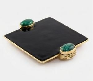 Ensemble de 2 plateaux de service en aluminium noir, vaisselle de haute qualité, ustensiles de cuisine, plateau de service alimentaire, poignées en métal - Product Image 3