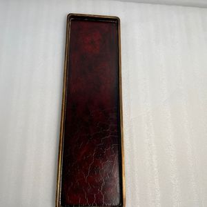 Bandeja de Servicio de Hierro de Lujo con Acabado en Cuero, Ideal para Servir Bebidas y Comida en Fiestas, Bodas y Eventos - Product Image 3