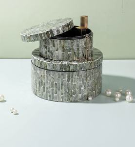 Caja de regalo hecha a mano para madre de la perla, conjunto de joyería para collar de perlas, incrustaciones de perlas únicas, caja de regalo de Vietnam - Product Image 6