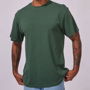 2026 Hot Sale Men <b>T</b>-<b>Shirt</b> Regular Fit Solid Color Casual Wear Cotton Breathable Quick Dry Summer Fabric Heavyweight - Product Image 4