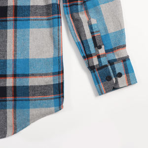 เสื้อเชิ้ตแขนยาวลายสก็อตผ้าฟลีซขนาดใหญ่พิเศษสำหรับผู้ชาย สไตล์แฟชั่นฤดูใบไม้ร่วง รับผลิตตามสั่งขายส่ง - Product Image 5