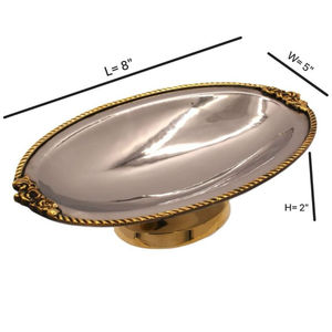 Gorgeous Look Fancy Designer Gold Plated And White Color Powder Coated <b>Prime</b> Quality Metal Food And <b>Chocolates</b> Serving Bowls - Product Image 4