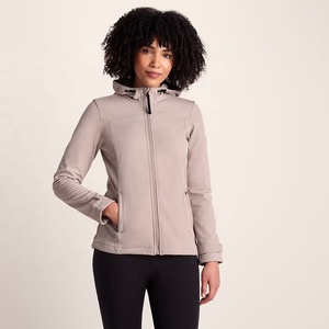Veste Softshell à Capuche pour Femme, Légère, Coupe-Vent, Respirante, Zippée, Manteau d'Hiver d'Extérieur, Veste Imperméable 2026 - Product Image 1