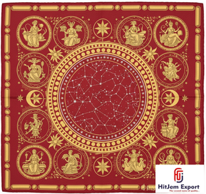 ผ้าพันคอไหมพิมพ์ลายแฟชั่นสุดหรูระดับพรีเมียม ดีไซน์พิเศษ ผ้าคลุมศีรษะแบบฮิญาบ ผ้าพันคอสี่เหลี่ยม คอลเลคชั่นขายส่ง - Product Image 5