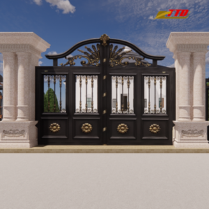 Portails en fer forgé artistiques sur mesure et portails en métal raffiné : Solutions de portails en acier haut de gamme pour valoriser la valeur de votre propriété pour les maisons de luxe - Product Image 4