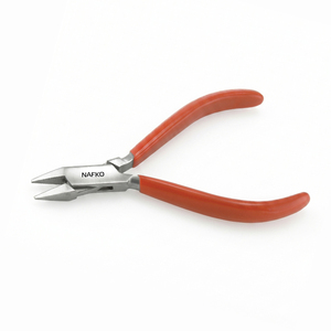 High Quality Nafko Industry Heavy Duty Stainless Steel Tapered Short Flat Plier 130mm Extra Hold Jewelry Setting Tools Equipment - Product Image 1