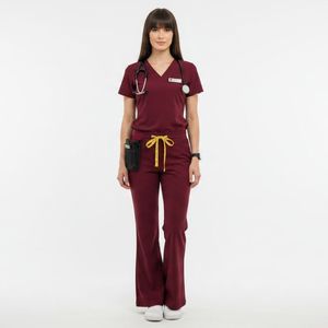 Custom Medical Scrub Uniform <b>Set</b> OEM Breathable Nurse Workwear Comfortable Hospital Scrubs Supplier Uniforms <b>Sets</b> OEM - Product Image 6