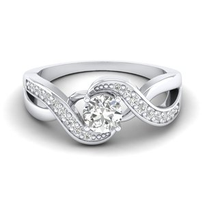 REYES 9K 10K 14K 18K Rose Gold Lab Created Round Cut 0.99 Carat Moissanite Rings for Women Engagement Wedding Fine Jewelry - Product Image 5