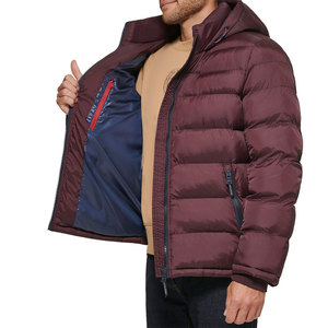 Hooded Shiny Designer Puff <b>Padded</b> Eco-Friendly Canvas Custom Logo Oversized Men Winter Puffer Jackets - Product Image 5