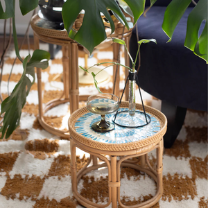 Mesa de Centro de Ratán Natural Hecha a Mano, Diseño Boho Moderno de Lujo, Venta Directa de Fábrica, Decoración para el Hogar, Sala de Estar - Product Image 4