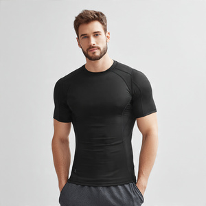 Compression Short Sleeve Shirt Men Workout Athletic Wear Quick Dry Shirt Compression Shirts Short Sleeve Workout T Shirts Men's - Product Image 6