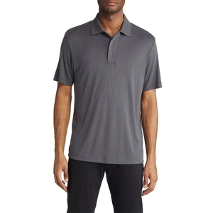 Camiseta Deportiva para Hombre, Manga Corta, Cuello Camisero, Corte Ajustado, con Logotipo Personalizado Estampado en la Parte Delantera, Ecológica, de Spandex/Algodón, en Oferta - Product Image 3