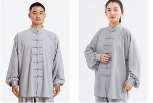 ชุดกังฟูผ้าฝ้ายสีขาว ทรงปกติ ระบายอากาศได้ดี สำหรับผู้ใหญ่ ใส่ได้ทั้งชายและหญิง - Product Image 3