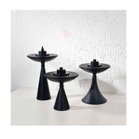 Brûleur d'encens de luxe écologique en marbre vert avec couvercle en acier brossé à maille géométrique, support pour Bakhoor