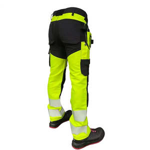 Combinaison de pluie fluorescente jaune néon imperméable, gilet de sécurité industriel haute visibilité, vêtements de travail réfléchissants, équipement de protection contre la pluie - Product Image 3