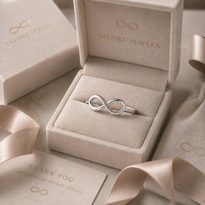 925 Sterling Silver <b>Ring</b> - Polished Infinity Symbol <b>Stacking</b> Band - Product Image 6