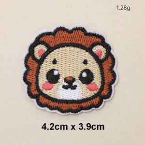Durable Eco-friendly Square Chenille Varsity Lady Embroidered Patch with Custom Design Iron-On Backing for Clothing Accessories - Product Image 5