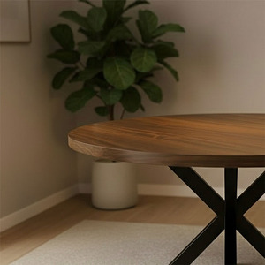 Solid Wood Round Dining <b>Table</b> Set, Modern Contemporary Wooden Furniture, Round Kitchen <b>Table</b> and Chairs for Home Dining Room - Product Image 4