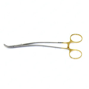 Ratchet Stratte <b>Valve</b> <b>Needle</b> Holder Curved Jaw Surgical Instrument with TC Inserts Ring Handle 19 cm 7.5-Inch Stainless Steel - Product Image 1