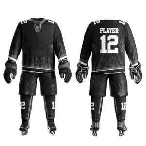 Professional Manufacturer Team Wear Design Ice Hockey Uniform Lightweight Material Jersey Set For Competitive Game Performance - Product Image 1